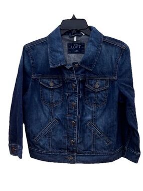 LOFT Dark Wash Denim Jacket